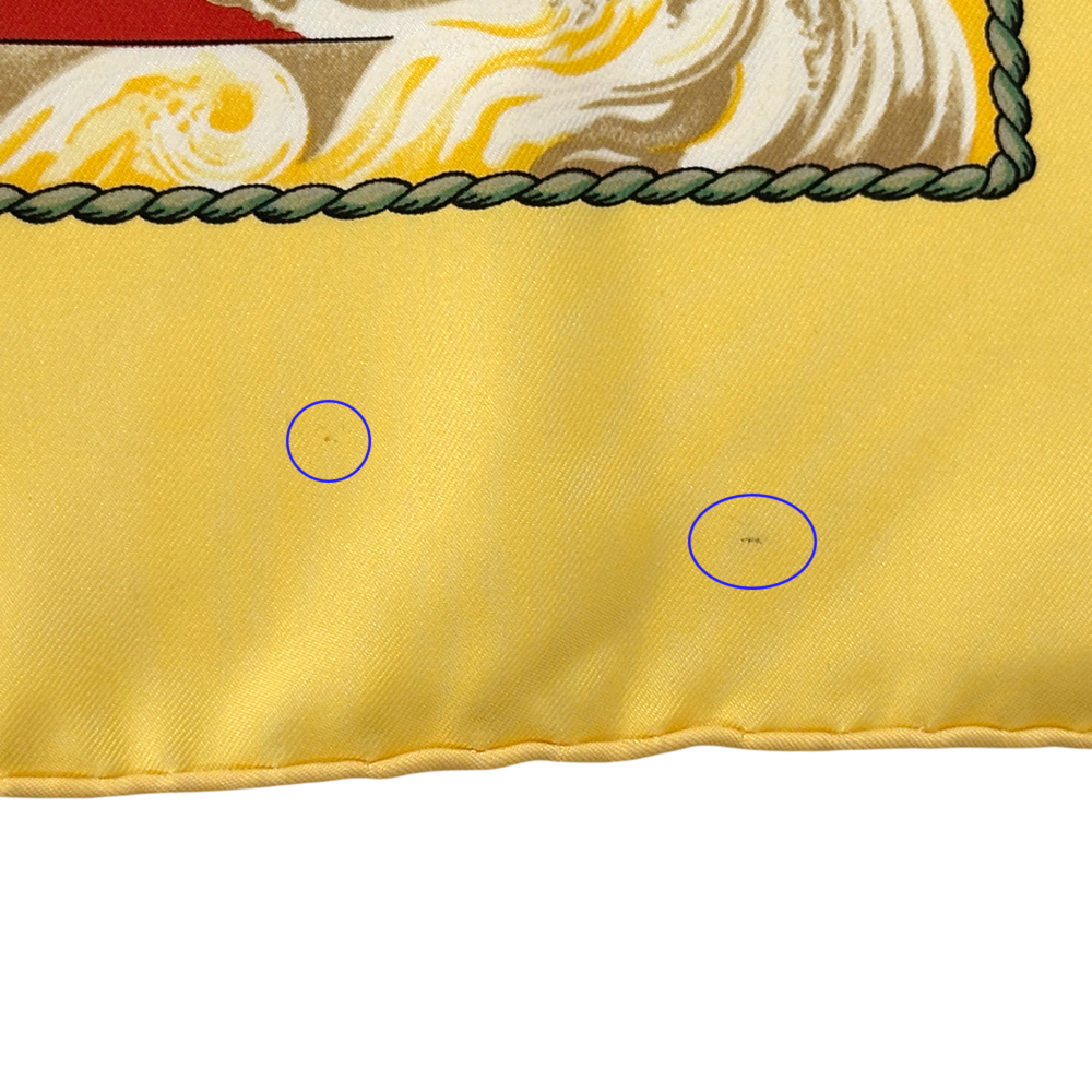 Hermes scarf/muffler, Carre 90 "Vive le Vent" (Let the Wind Blow), women's, b... - Picture 7 of 13